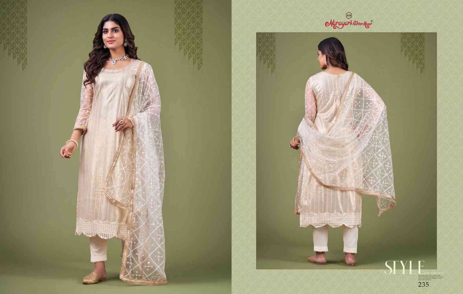 Narayani Zehra Vol 4 Designer Party Wear Straight Suit Catalog Exporter view 28