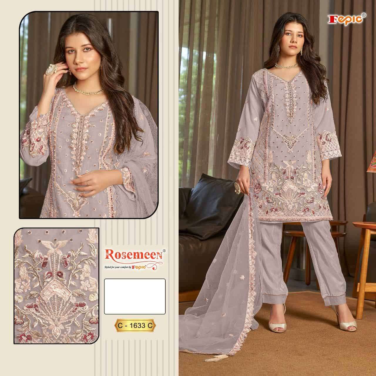 Fepic Rosemeen Organza Designer Party Wear Suit view 3