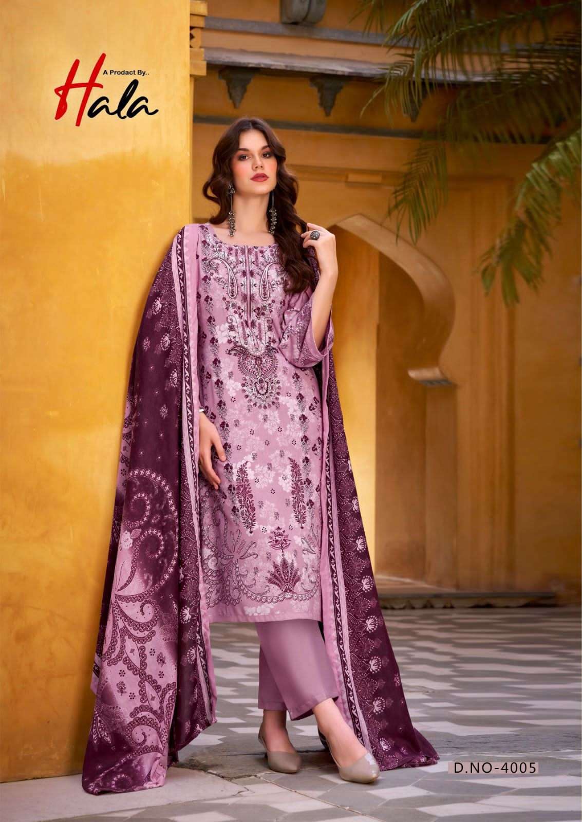 Hala Aayat Vol 4 Unstitch Cotton Salwar Suit Catalog view 4