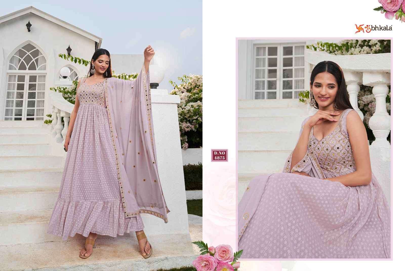 Shubhkala Flory Vol 31 Latest Frill Designs Festive Wear Dess Collection New Arrivals view 12