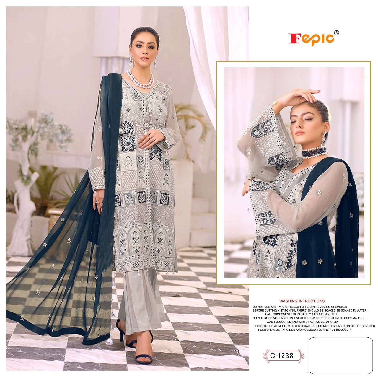 Fepic Rosemeen Pakistani Partywear Suit view 2