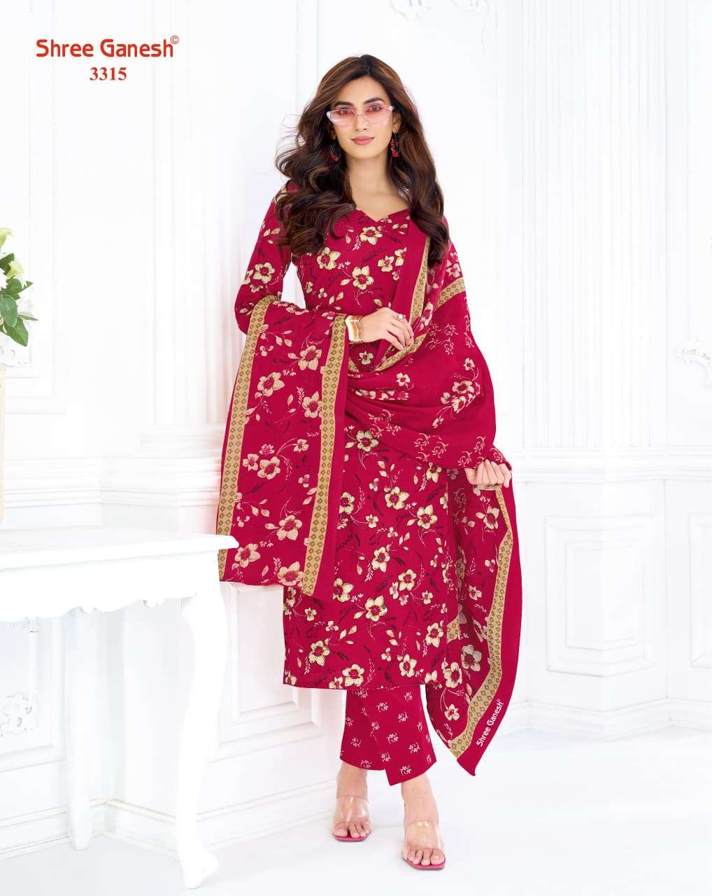 Shree Ganesh Samaiyra Vol 23 Printed Pure Cotton Suit Catalog view 21