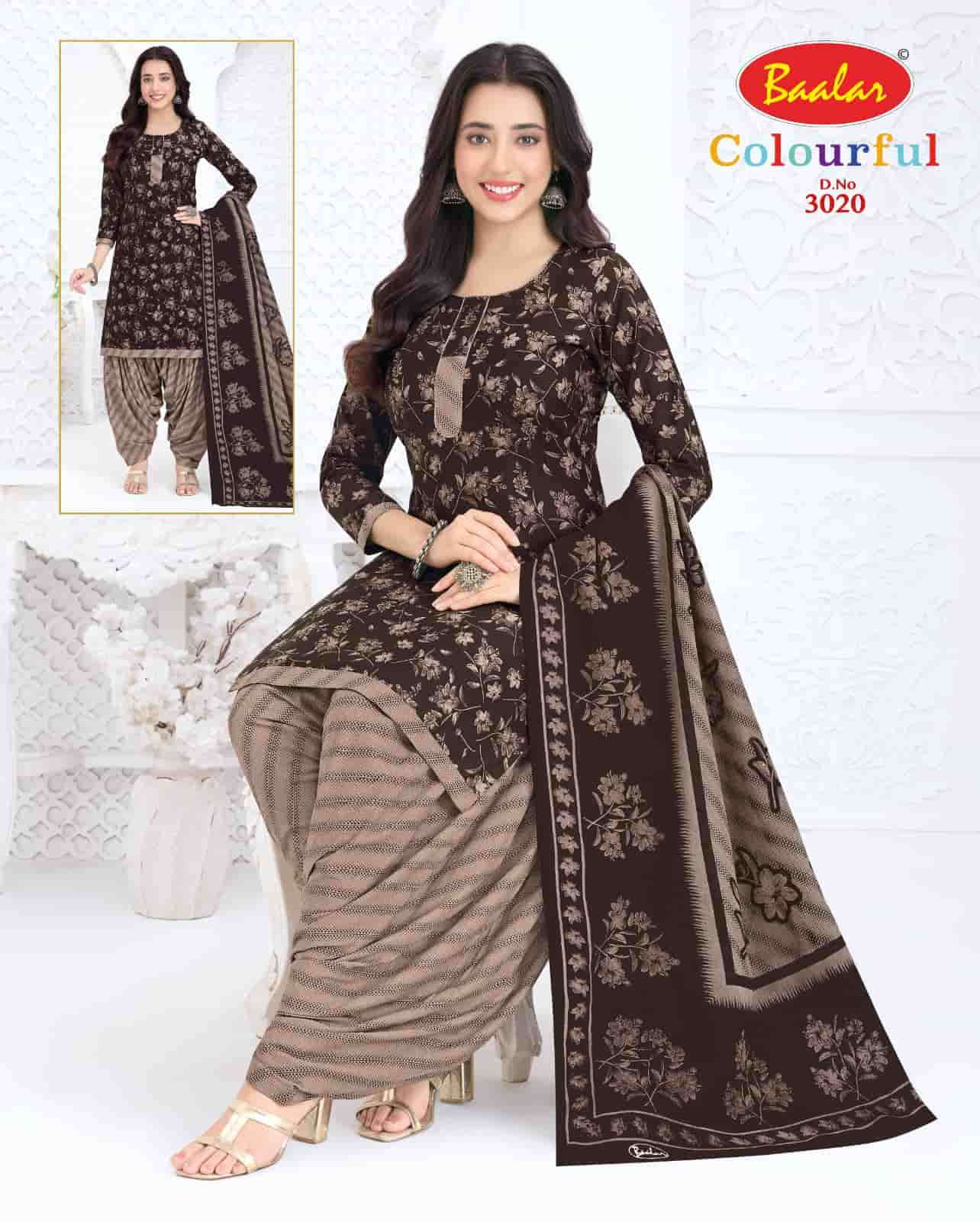 Baalar Colourful Vol 30 Pure Cotton Unstitch Salwar Suit view 10