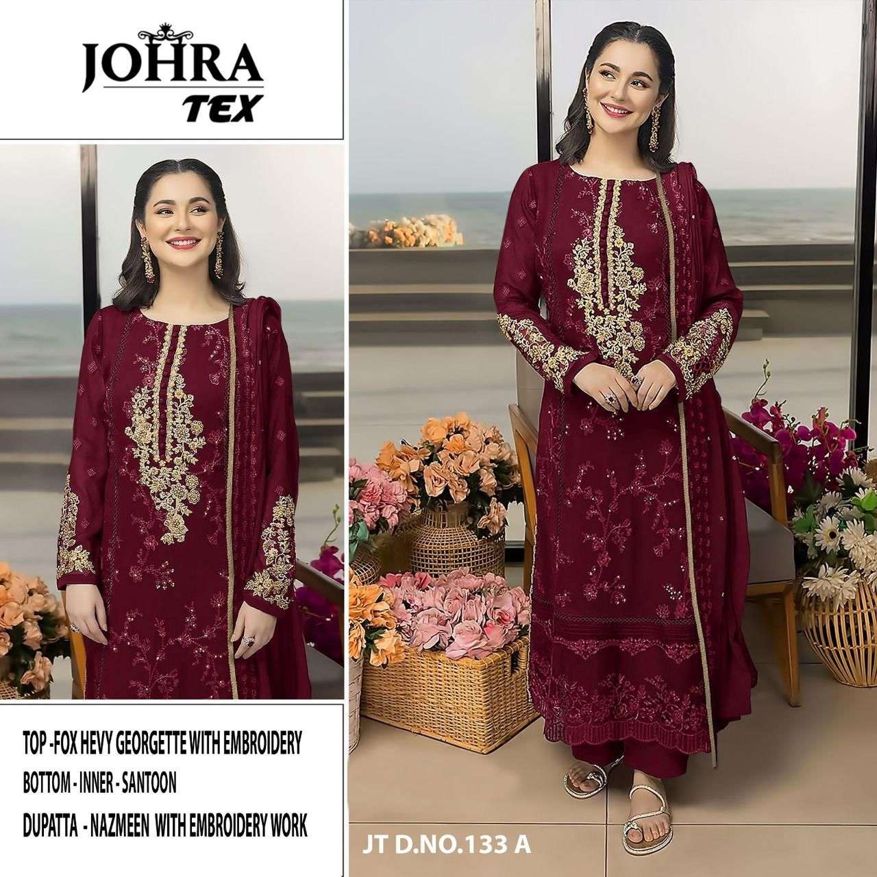 Johra Tex JT-133 A Georgette Pakistani Suit