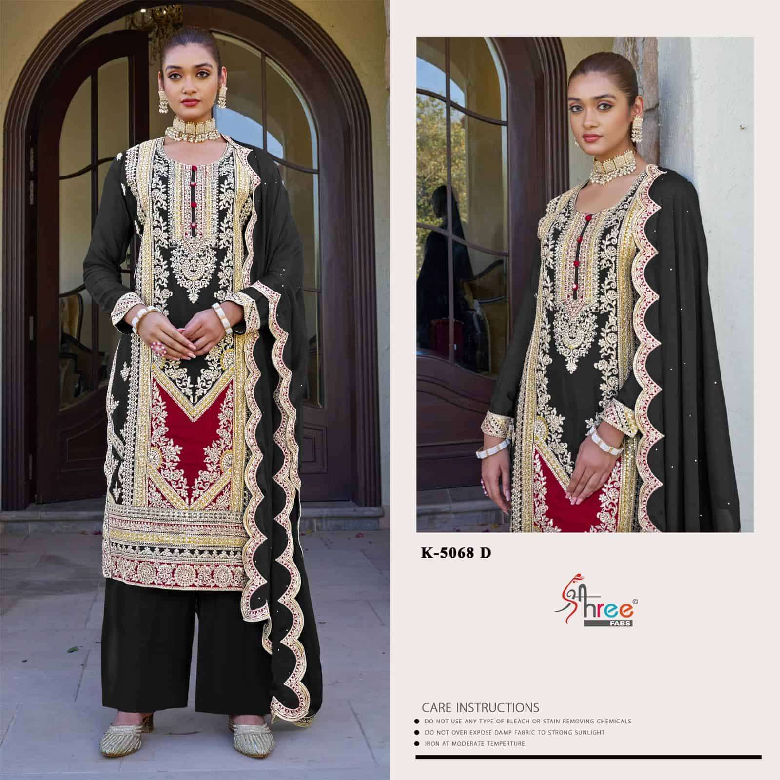 Shree Fabs K 5068 Colors New Latest Embroidered Designer Salwar Kameez Wholesalers view 3