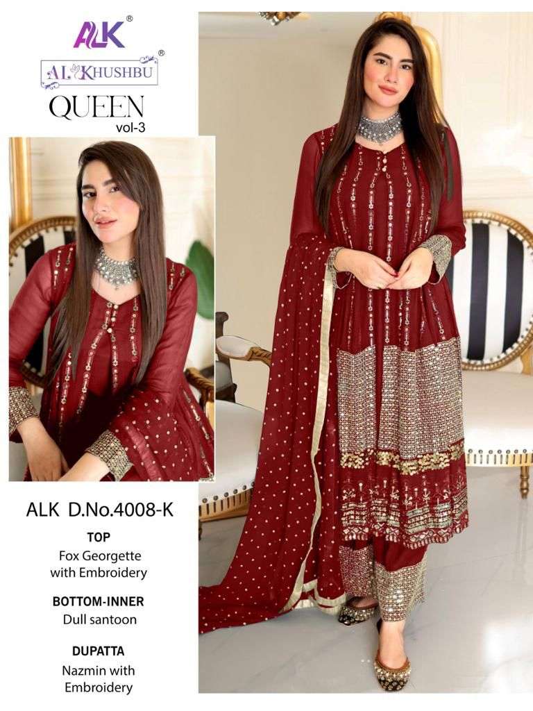 Al Khushbu Queen Vol 3 Pakistani Designer Suit view 2