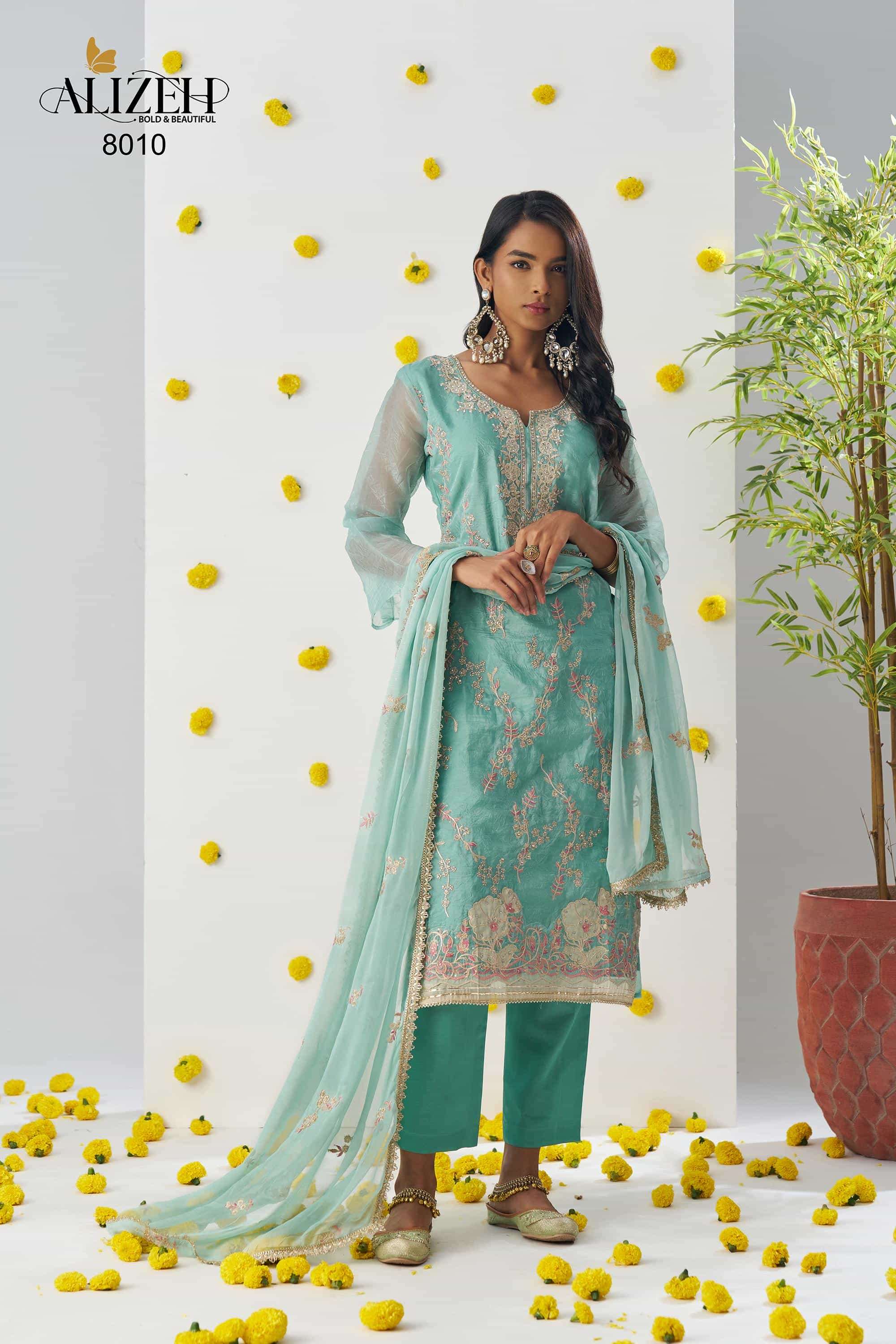 Alizeh Raag 4 Colors Pakistani Salwar Suit Collection At Price view 16