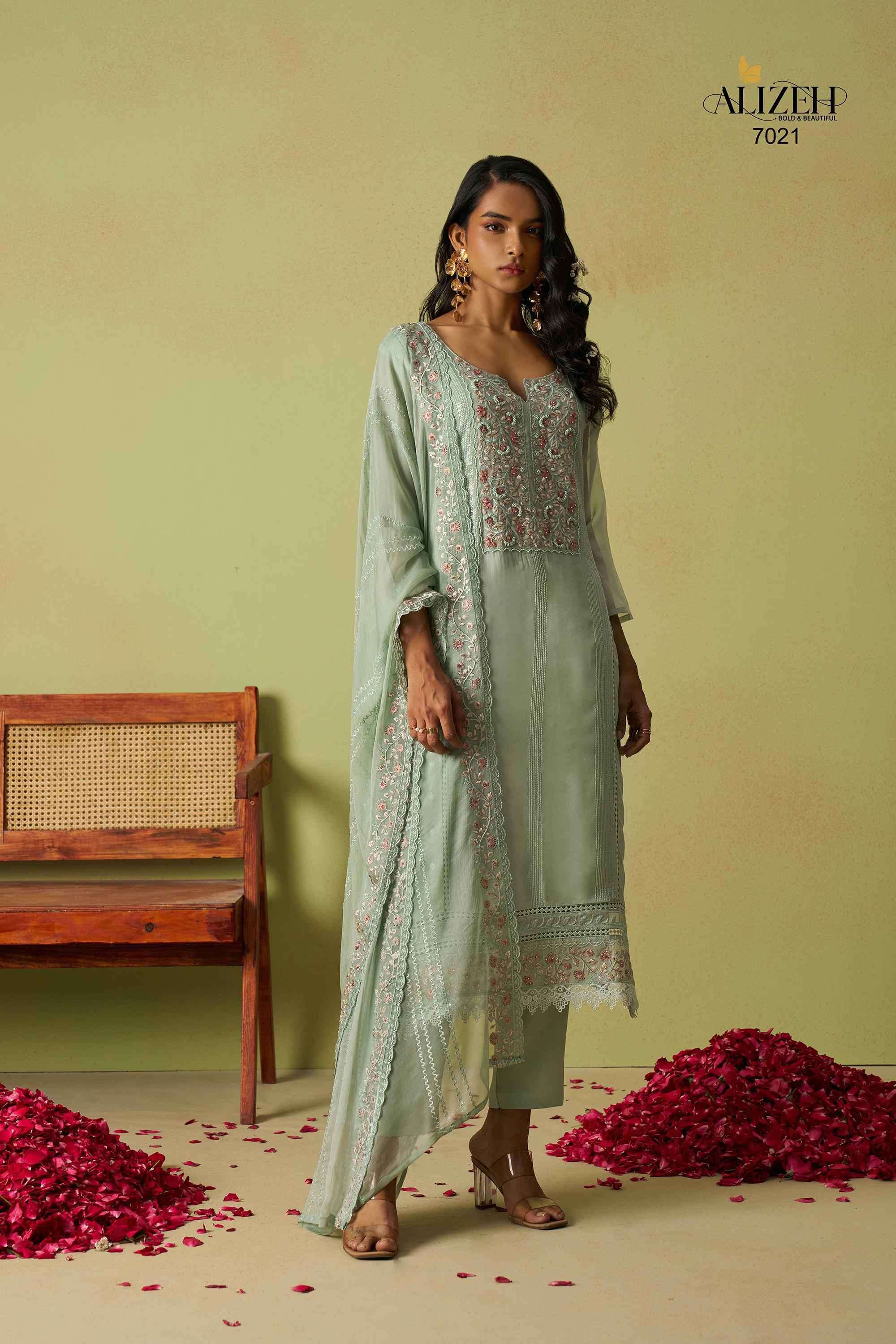 Alizeh Saadgi Vol 2 Straight Style Designer Suit Latest New Collection view 17