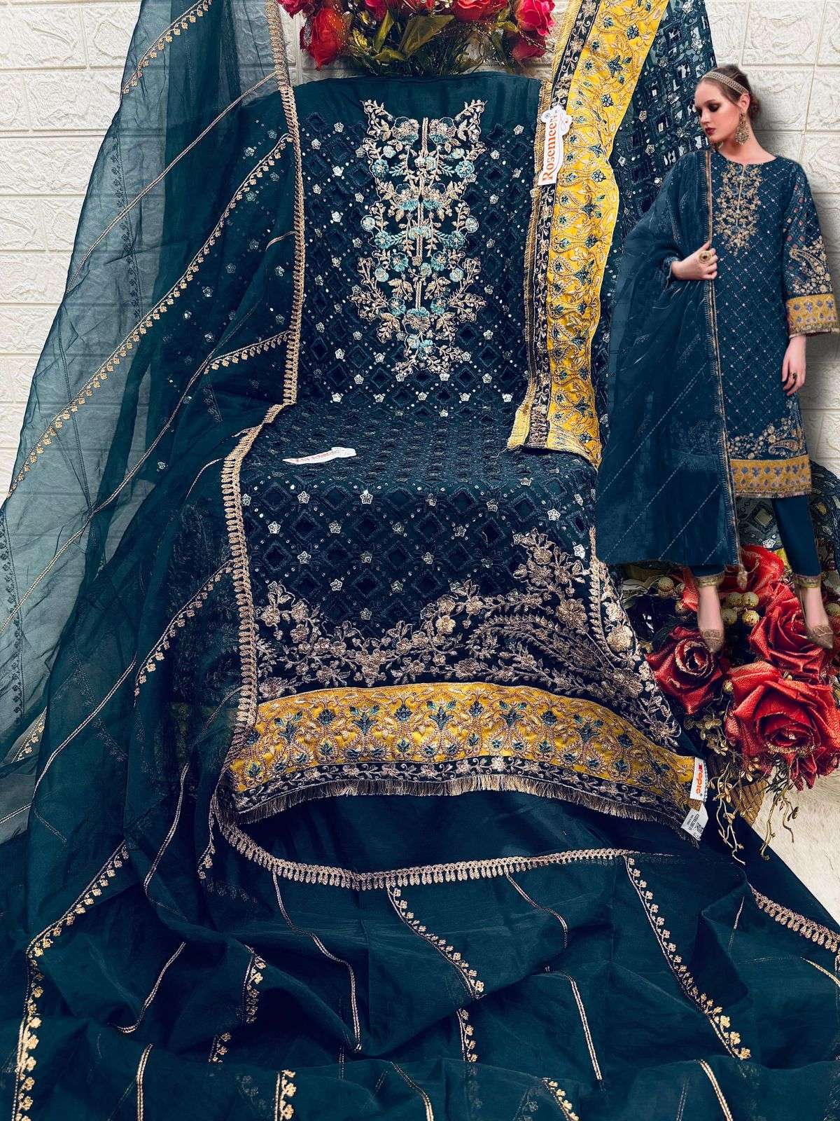 Fepic C 1342 Colors Straight Style Pakistani Suit Festive Collection view 3