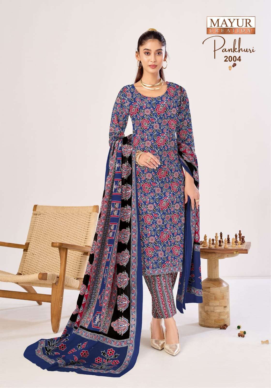 Mayur Pankhuri Vol 2 Pure Cotton Dress Material view 3