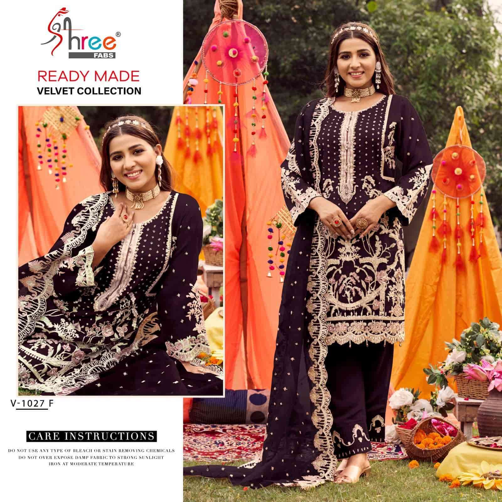 Shree Fabs Velvet Party Wear Salwar Suit view 4