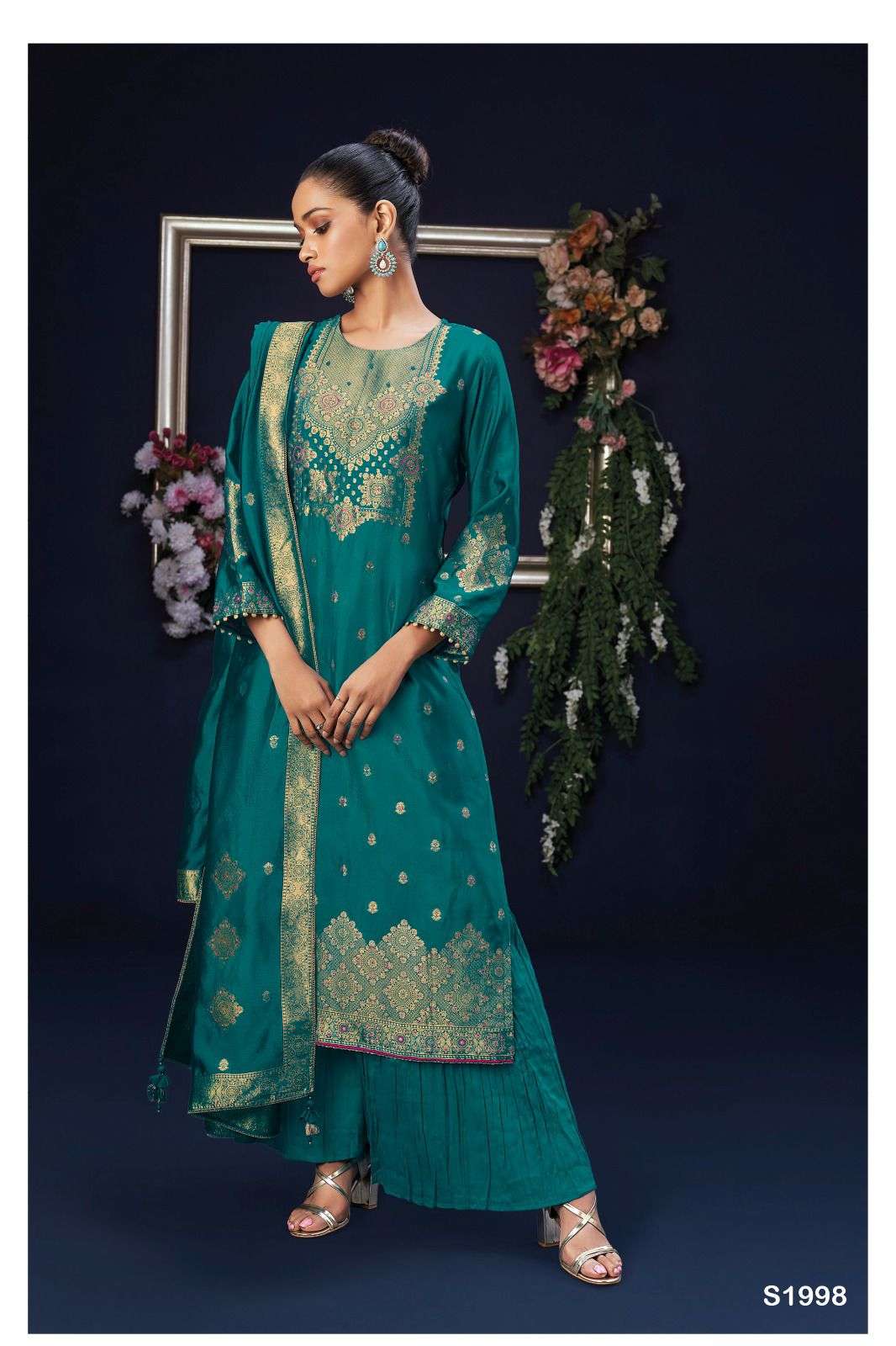 Ganga Maryana 1998 Straight Designs Branded Wedding Wear Dress view 3