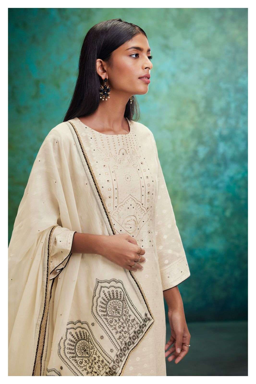 Ganga Opal 1724 Designer Jacquard Salwar Suit Price view 3