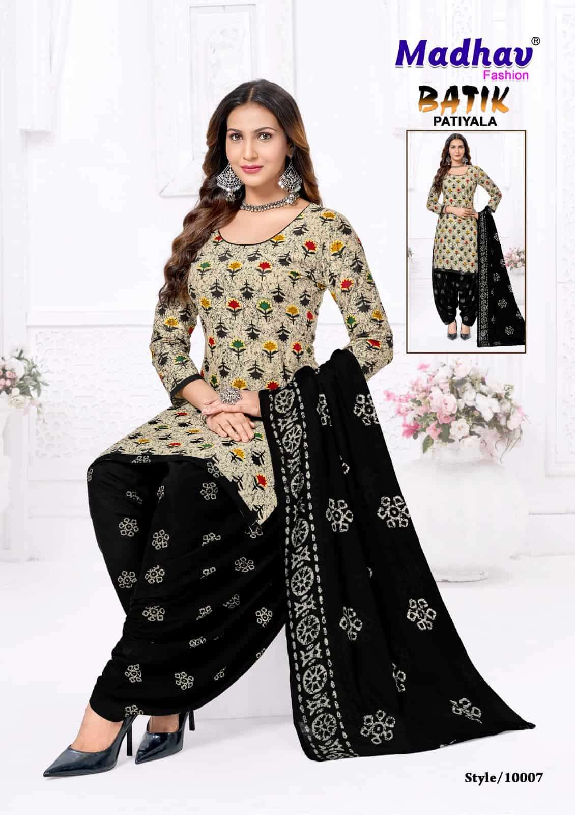 Madhav Batik Pure Cotton Unstitched Suit view 10