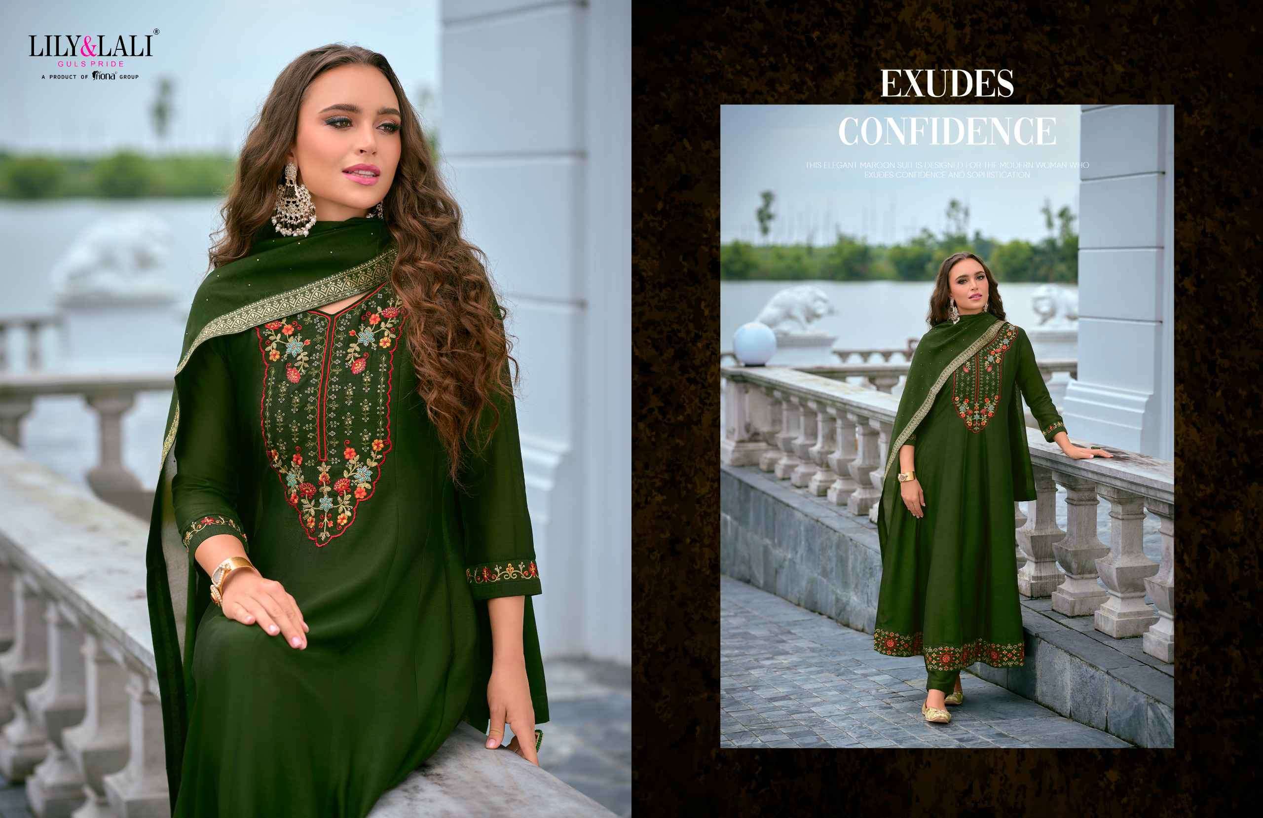 Lily And Lali Bibbojaan Vol 2 Premium Designs Anarkali Style 3 Piece view 2