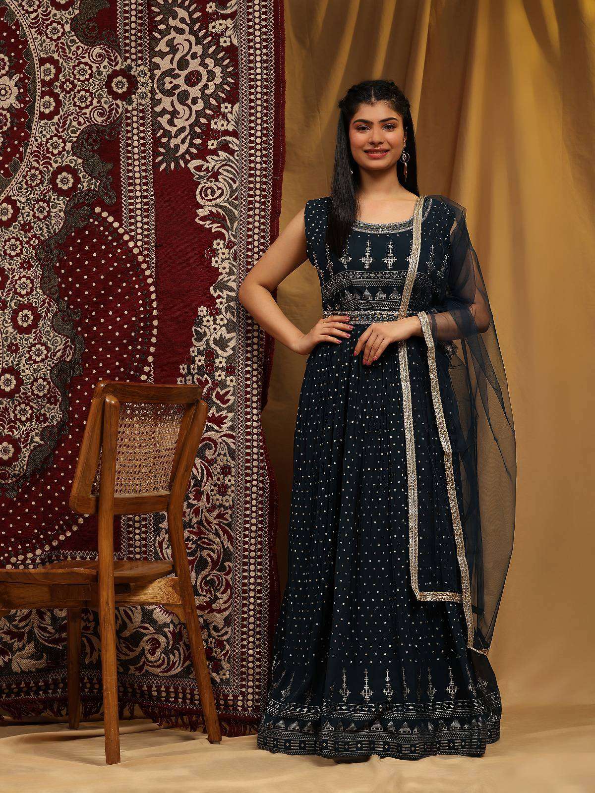 Amoha Trends G 848 Colors Partywear Gown view 5