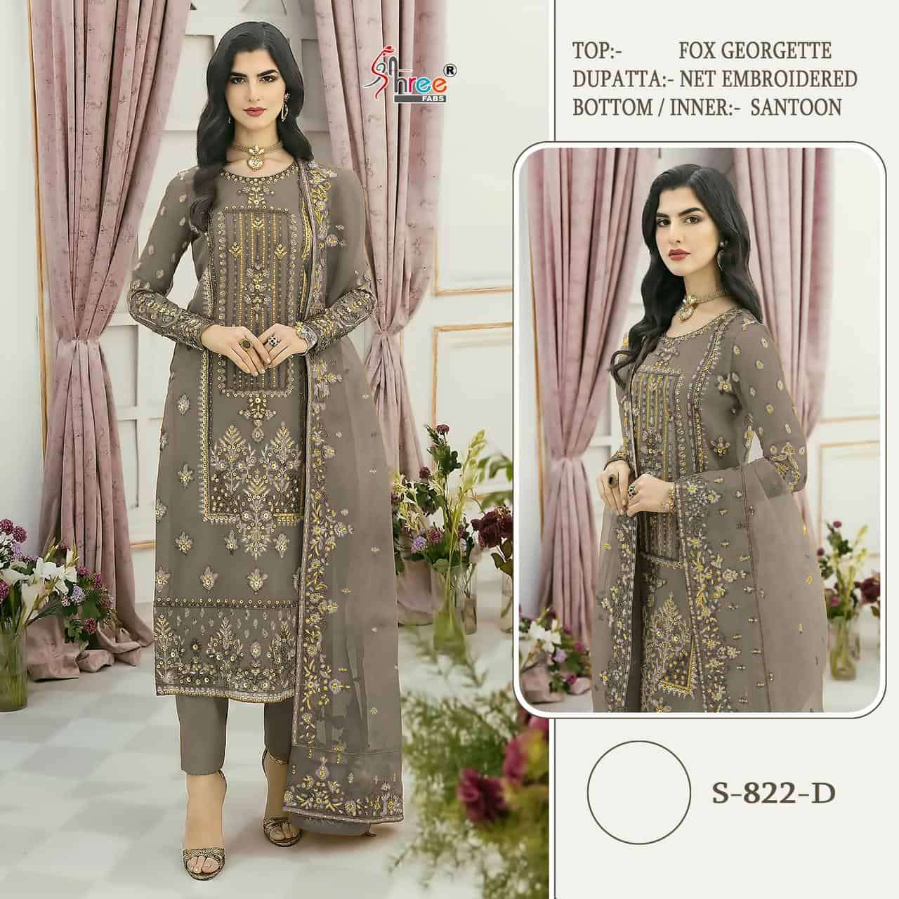 Shree Fabs S 822 Colors Exclusive Heavy Designer Pakistani Suit Online view 5