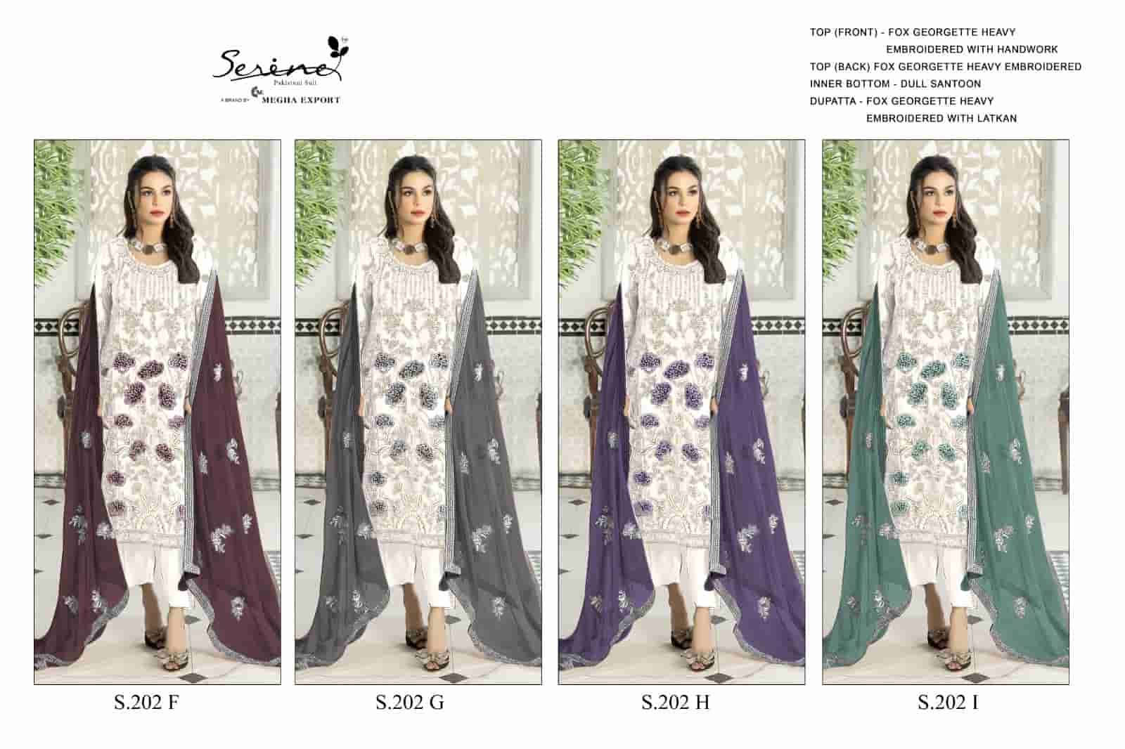 Megha Export S 202 Colors Designer Style Georgette Pakistani Suit Wholesalers view 5