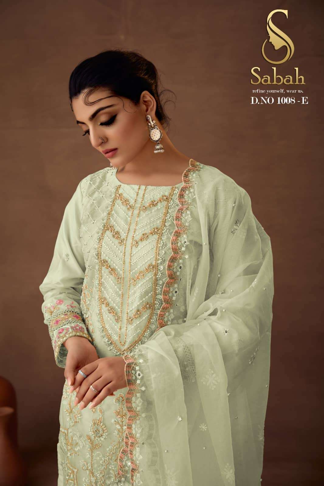 FK Fashion Hub Sabah Riya Exclusive organza readymade Suit view 15