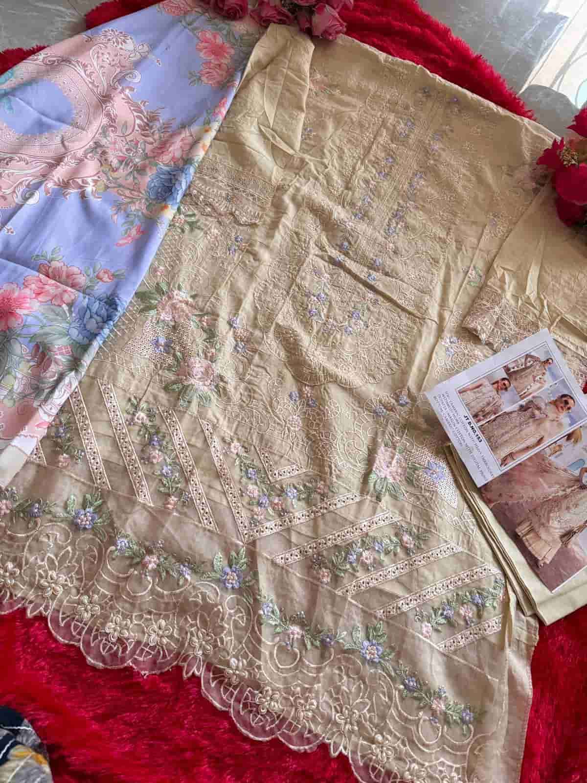 Johra Tex 153 Pakistani Designer Cotton Salwar Suit Ensemble view 2