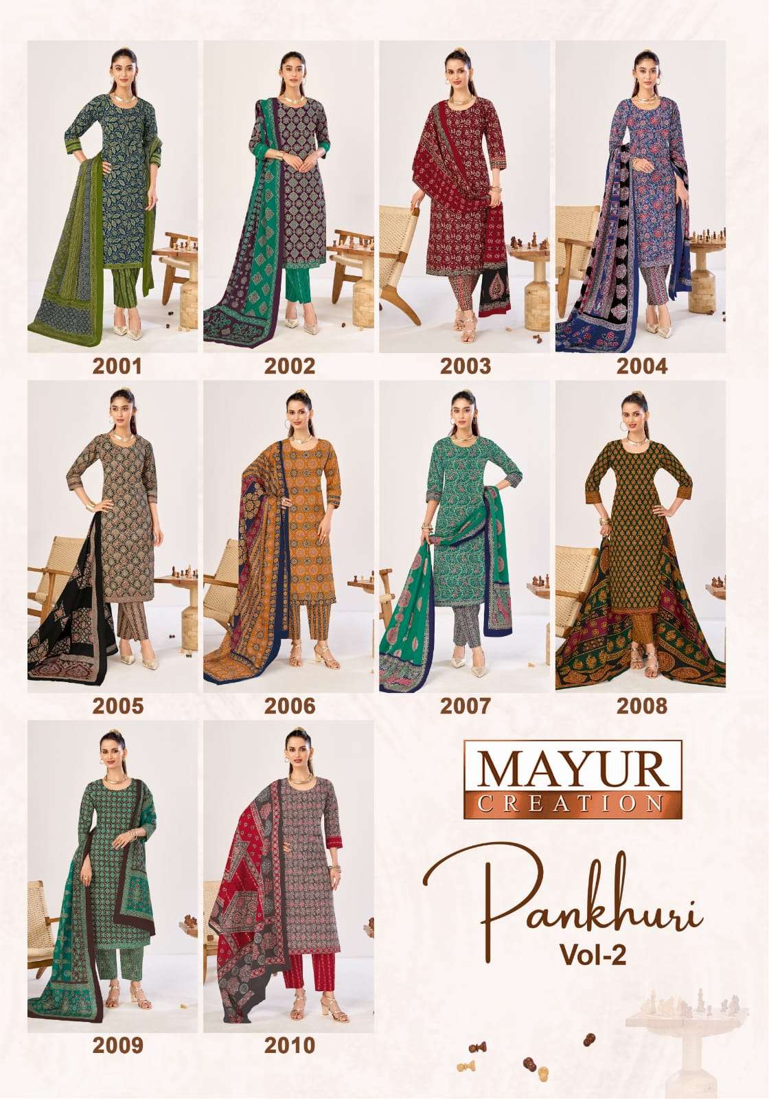Mayur Pankhuri Vol 2 Pure Cotton Dress Material view 10