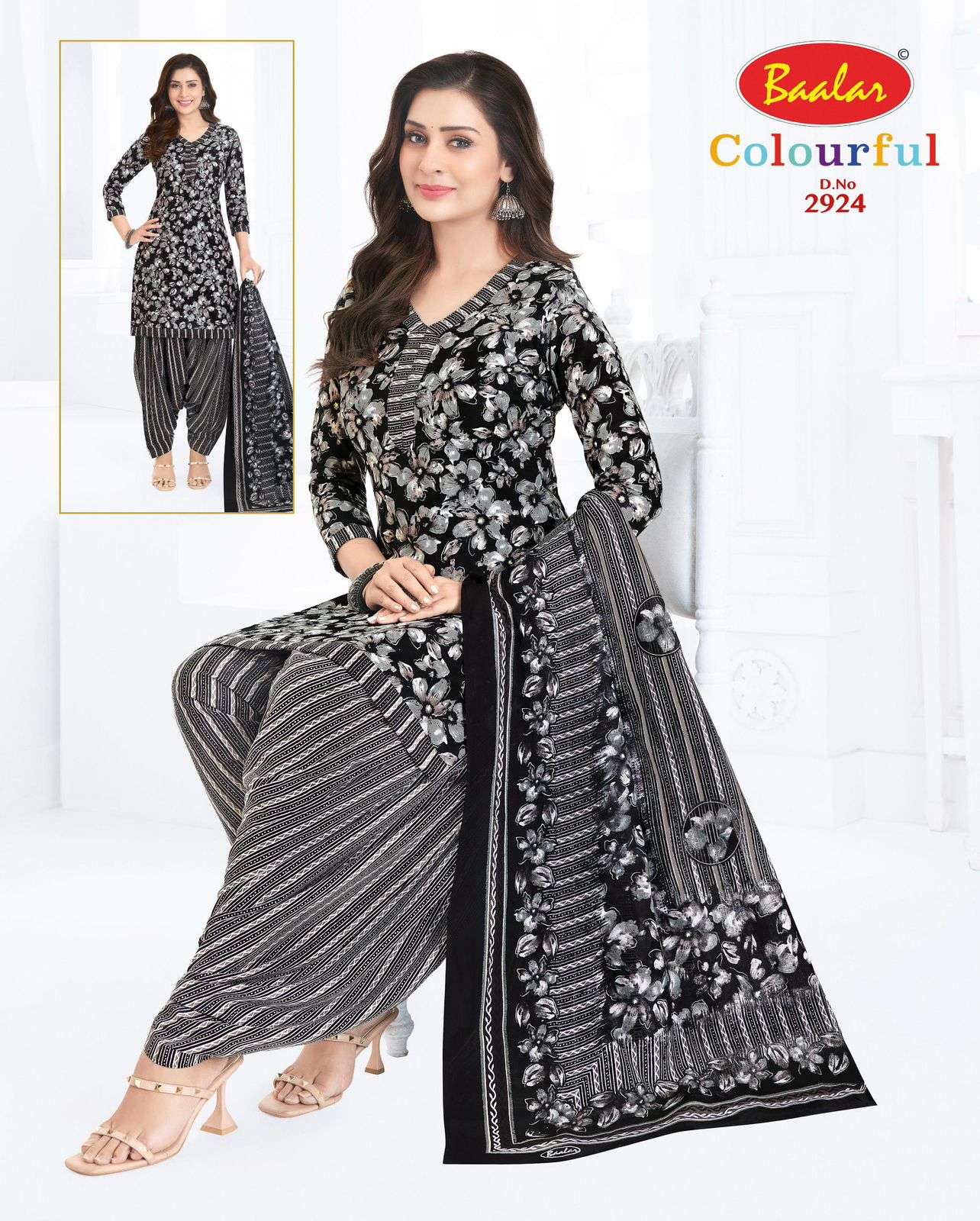 Baalar Colourful Vol 29 Unstitch Pure Cotton Suit view 35