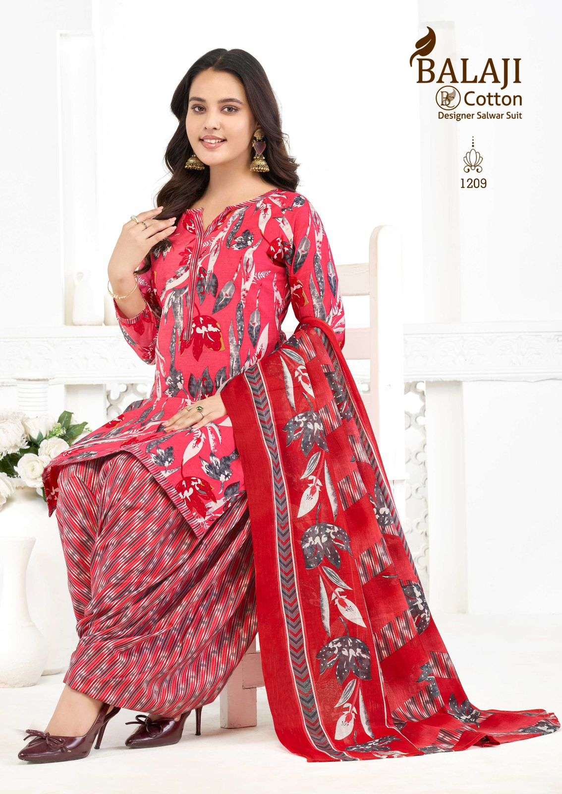 Balaji Cotton Sui Dhaaga Vol 12 Unstitch Cotton Suit view 12