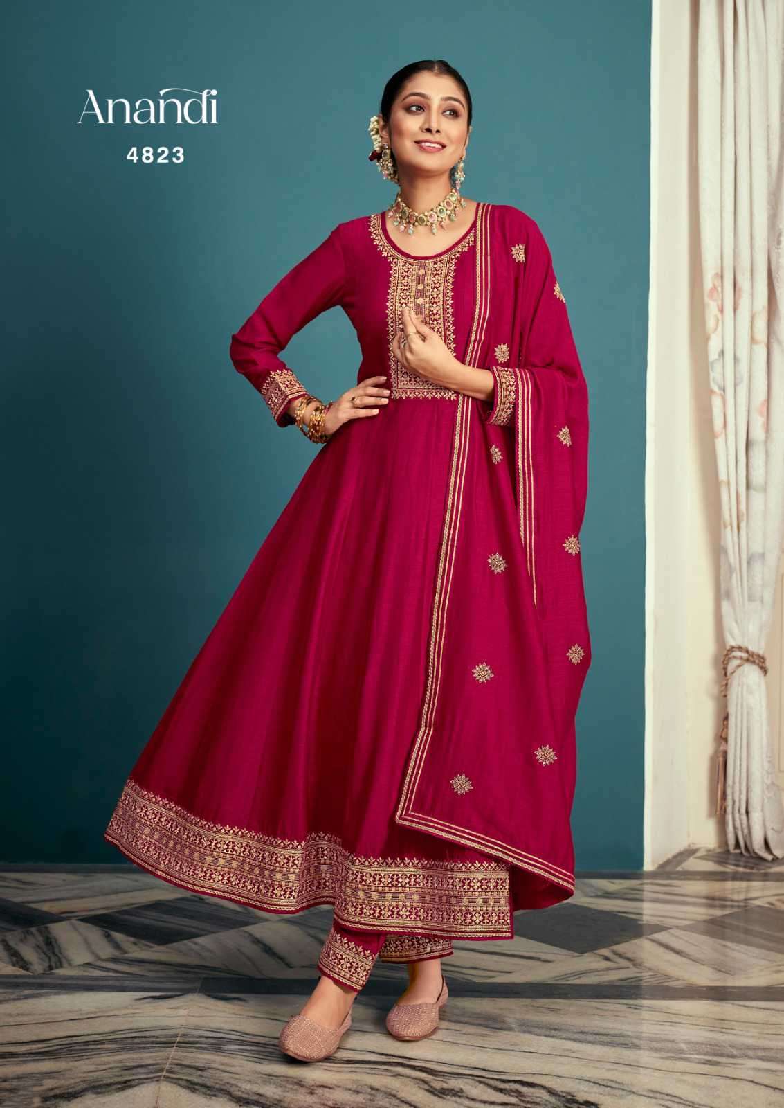 Rangoon Anandi New Designs Readymade Anarkali Style Dress Festive Collection view 2
