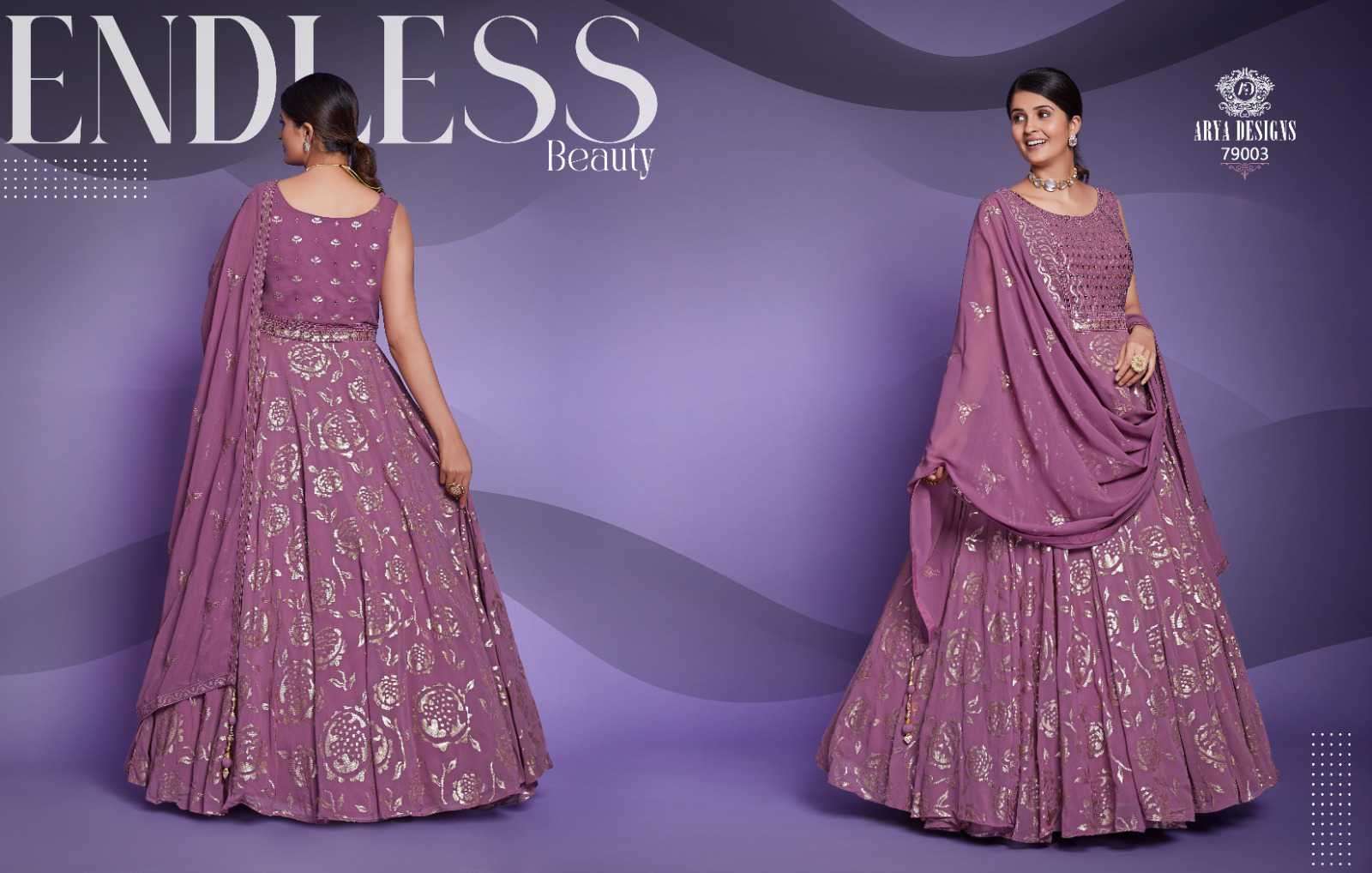 Arya Designs Zoya Vol 5 New Designer Traditional Wear Gown view 3