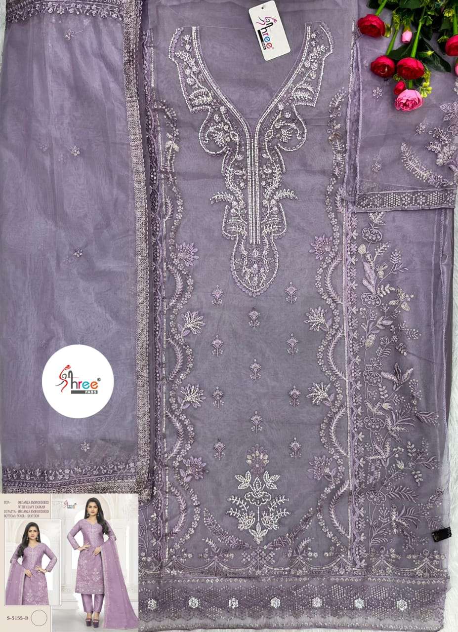 Pakistani Style Organza Embroidered Suit view 8