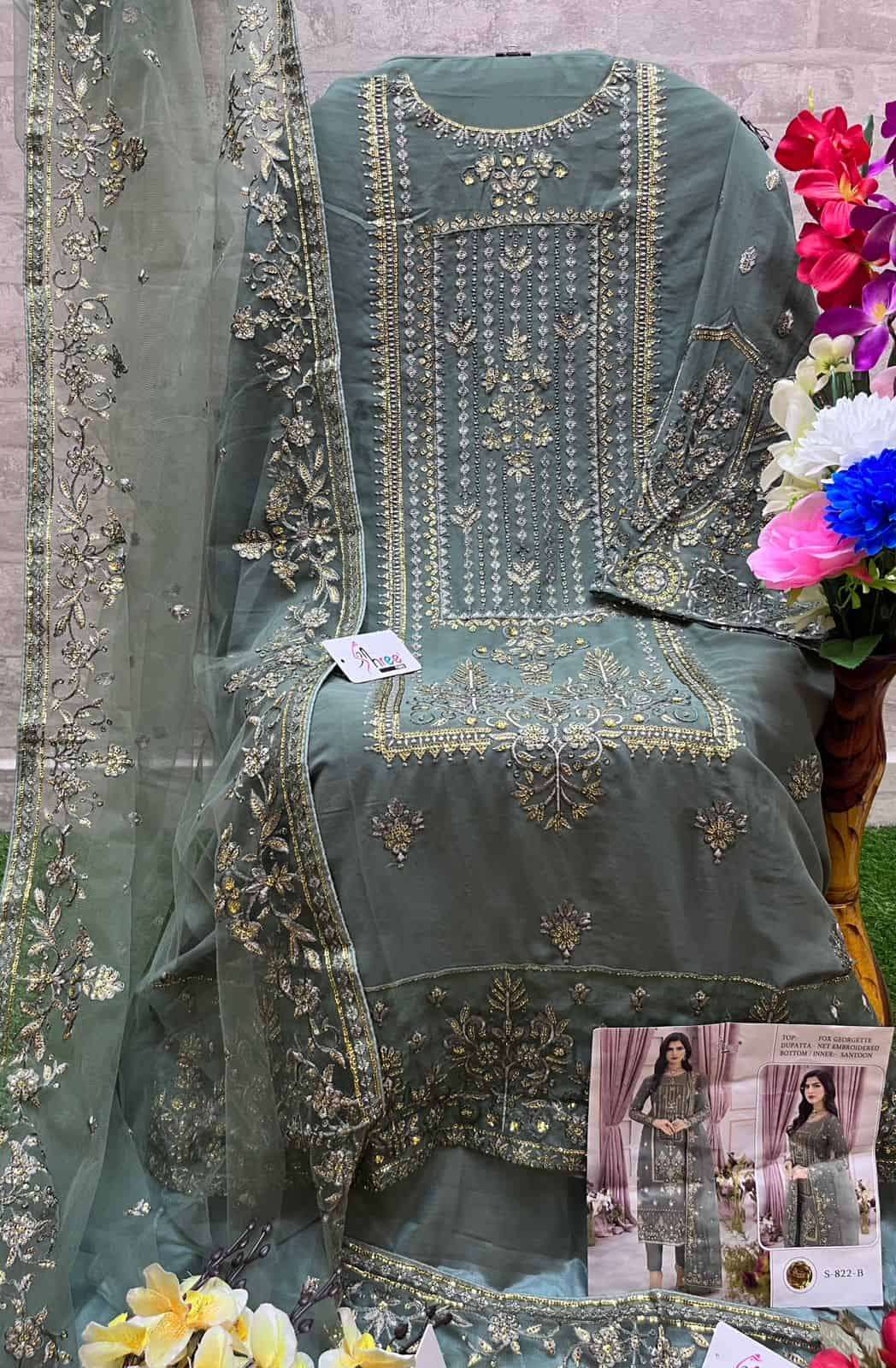 Shree Fabs S 822 Colors Exclusive Heavy Designer Pakistani Suit Online view 8