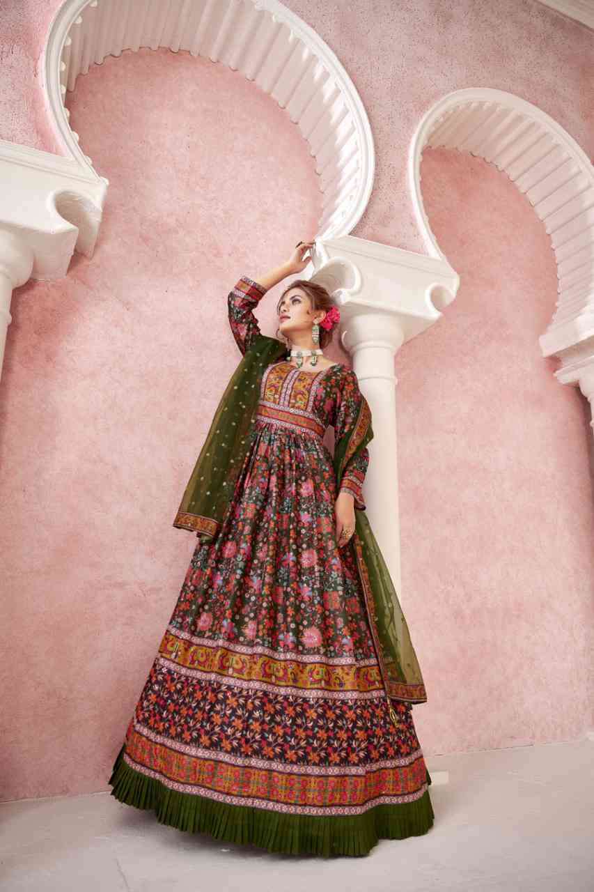 Alfaaz Kimaya Partywear Silk Gown Collection New Catalog view 8