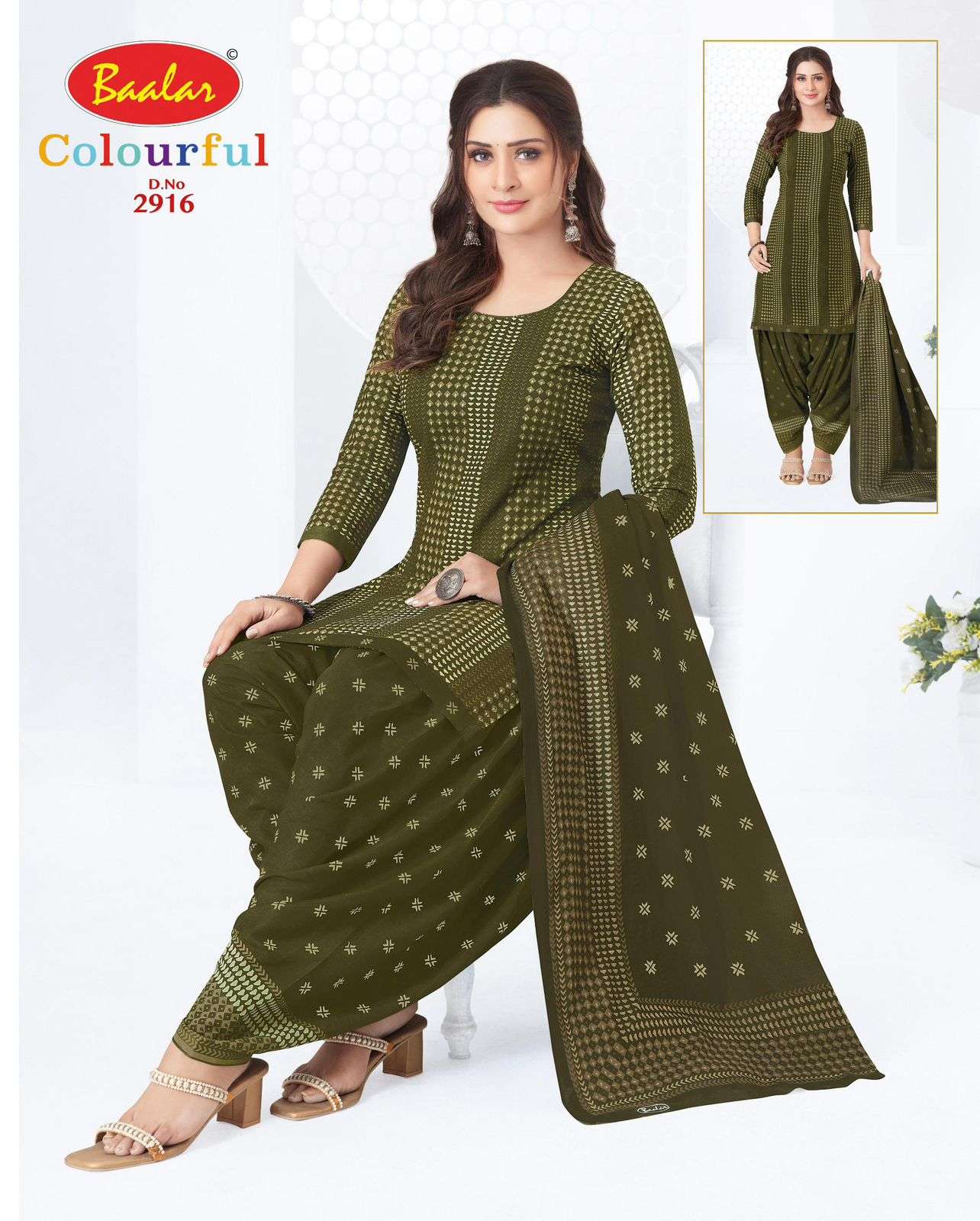 Baalar Colourful Vol 29 Unstitch Pure Cotton Suit view 16