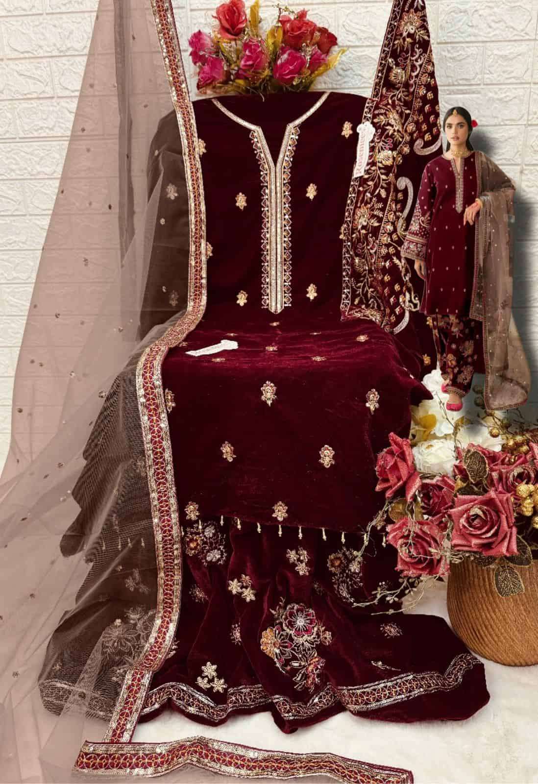 Fepic V 17026 Colors Festive Wear Style Designer Pakistani Winter Wear Collection view 5