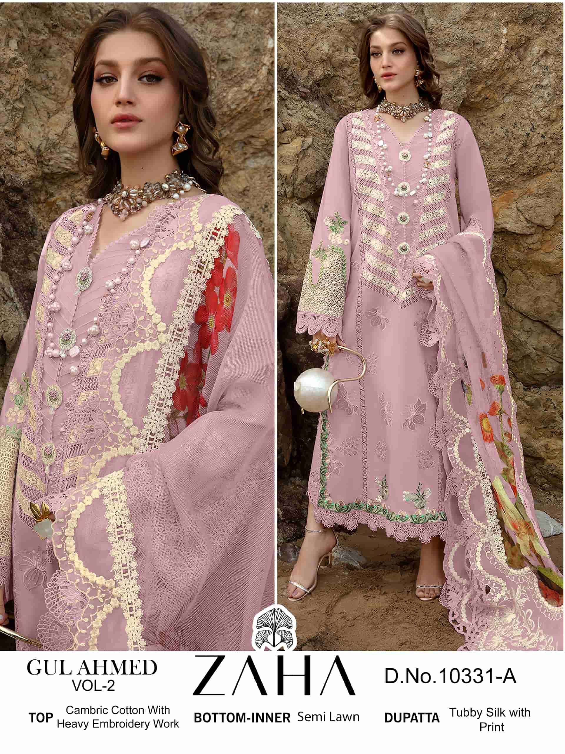 Zaha 10331 A Cotton Pakistani Salwar Kameez Collection
