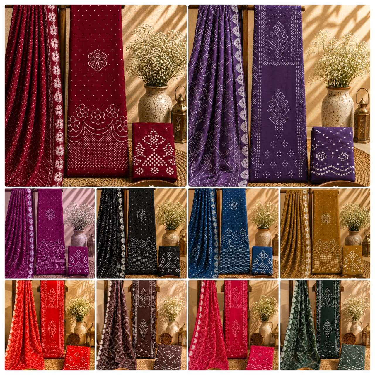 Js Priya Bandhani Vol 44 Premium Style Bandhani Dress Material view 6