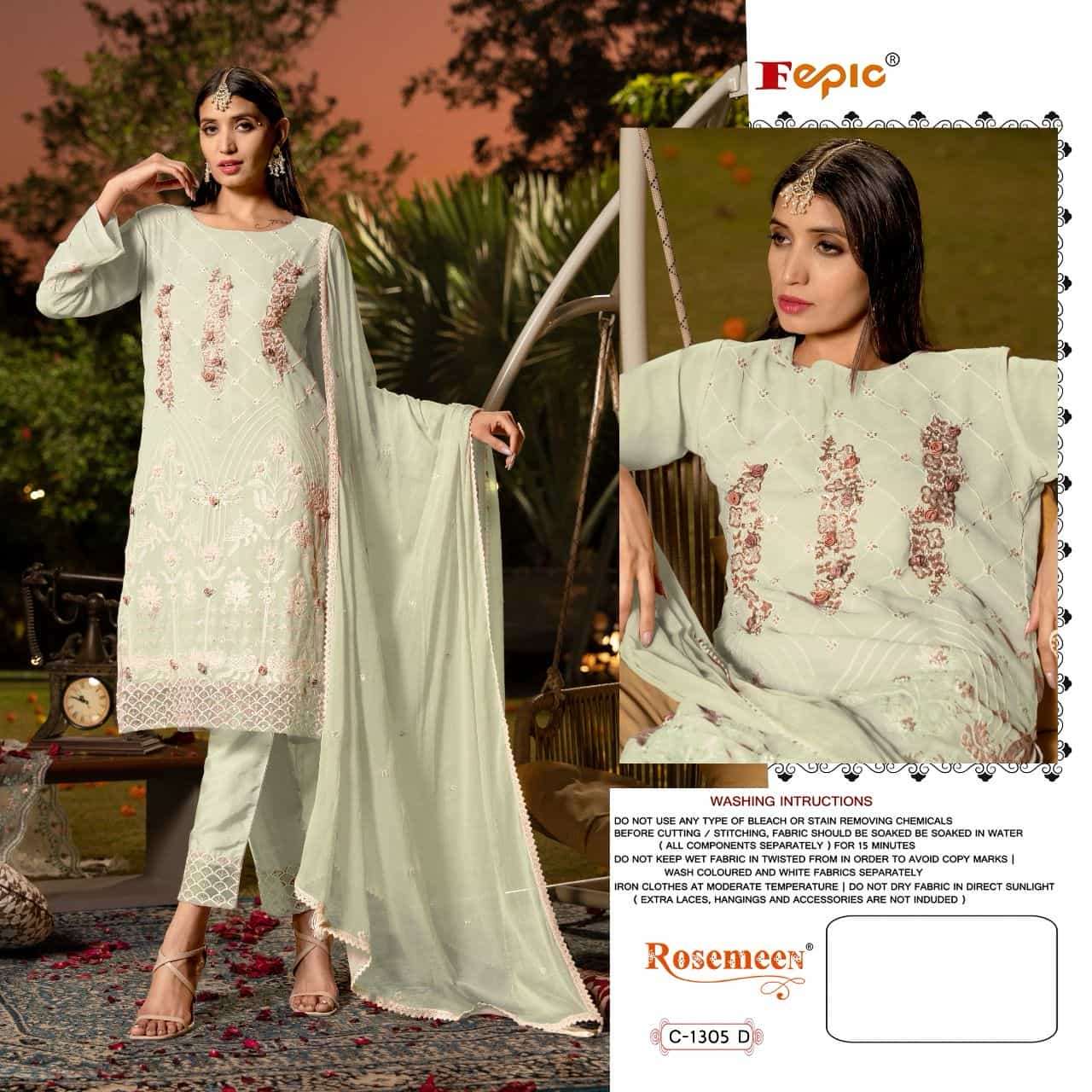 Fepic C 1305 Colors Georgette Pakistani Salwar Kameez view 9