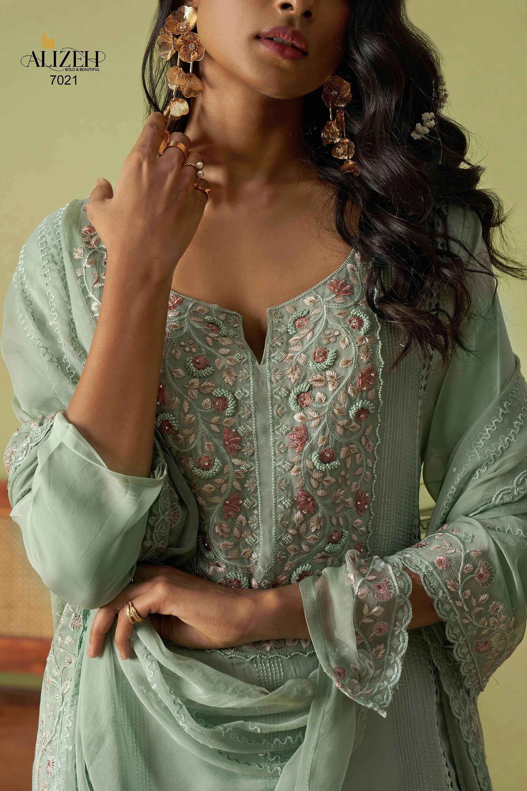Alizeh Saadgi Vol 2 Straight Style Designer Suit Latest New Collection view 16