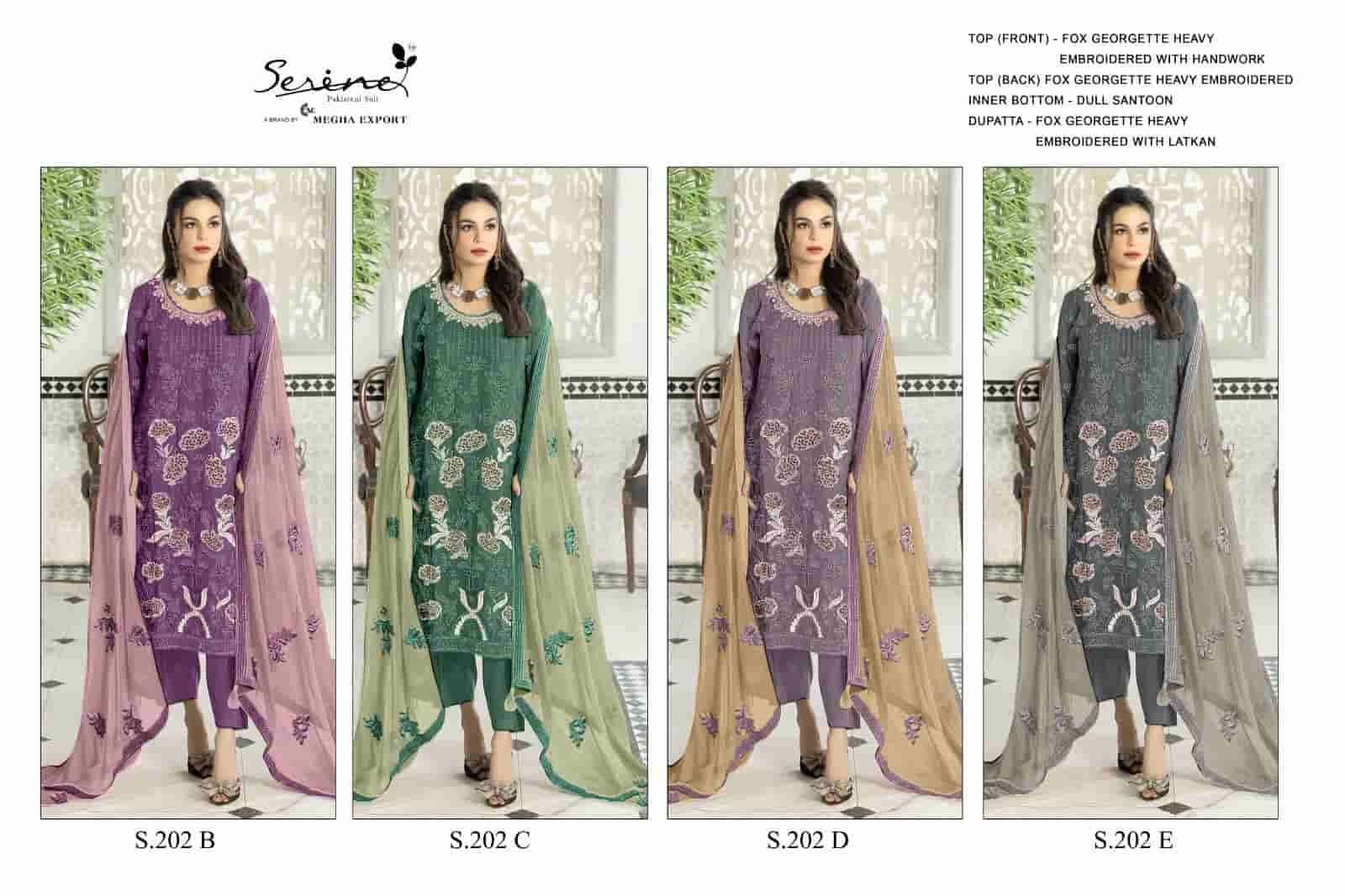 Megha Export S 202 Colors Pakistani Festive Wear Style Designer Suit Wholesalers view 4