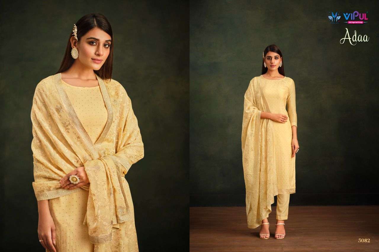 Vipul Adaa Party Wear Organza Designer Salwar Kameez view 6
