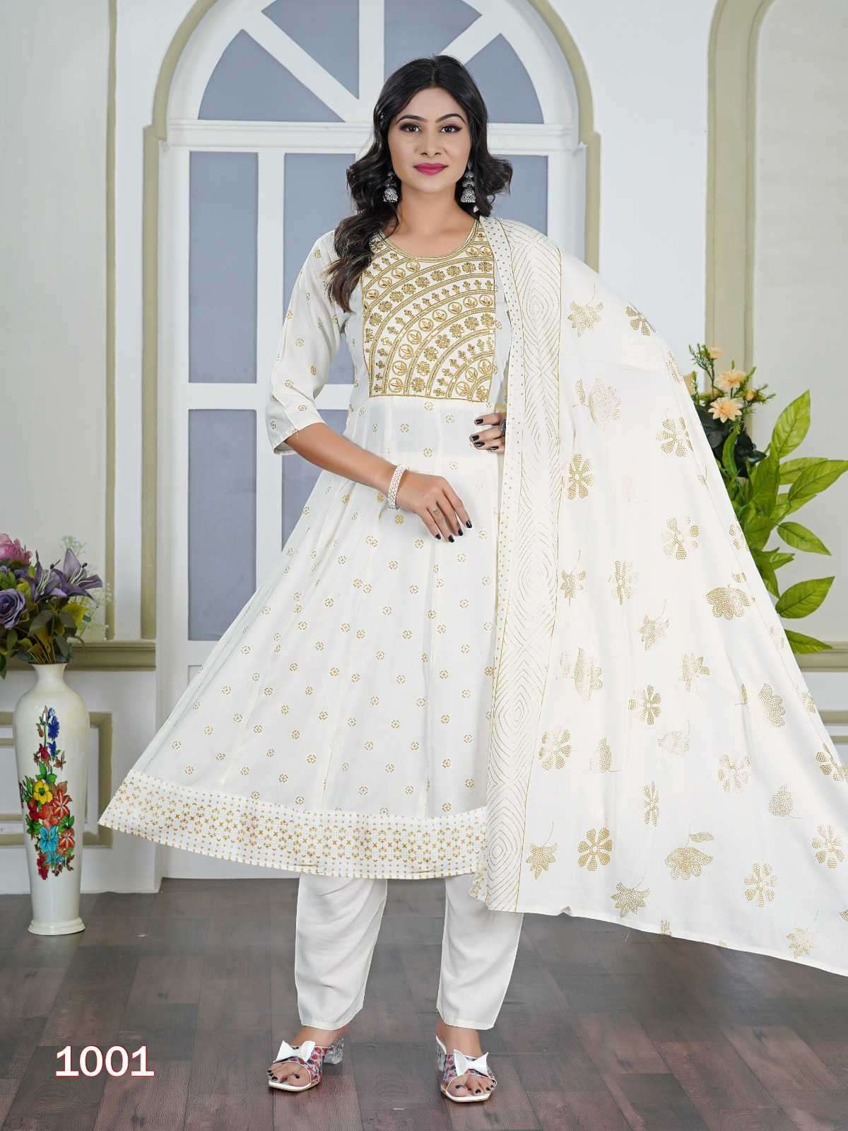 Padmavati Akira Vol 2 Anarkali Pattern Readymade 3 Piece Set Catalogs view 4