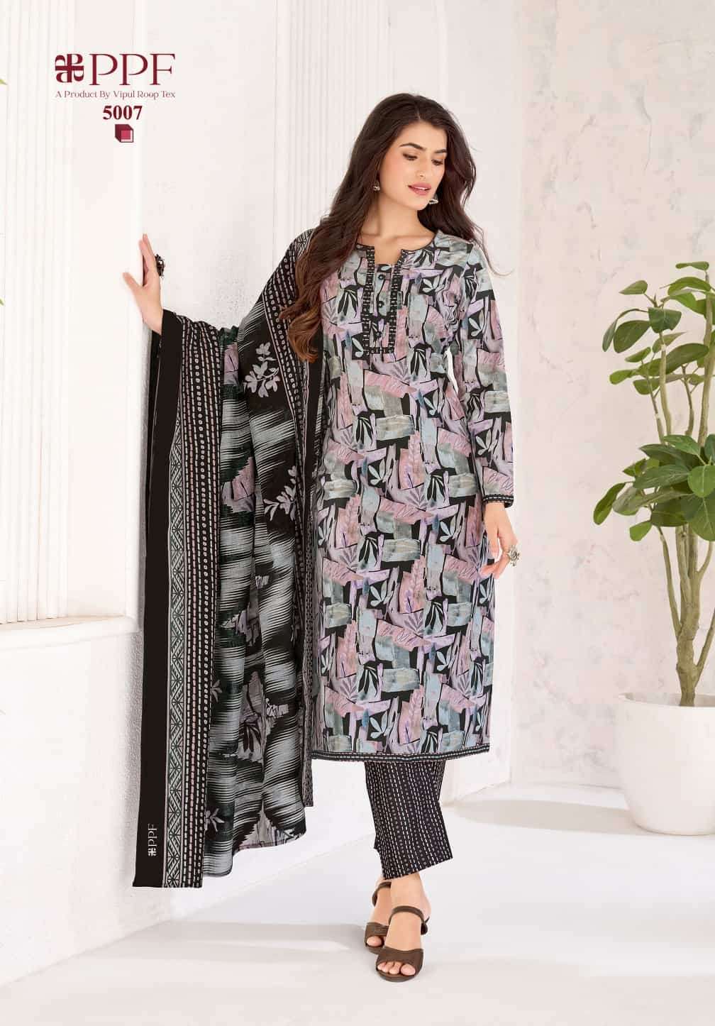 Ppf Poshak Vol 5 Pure Cotton Unstitch Salwar Suit Exporters view 13
