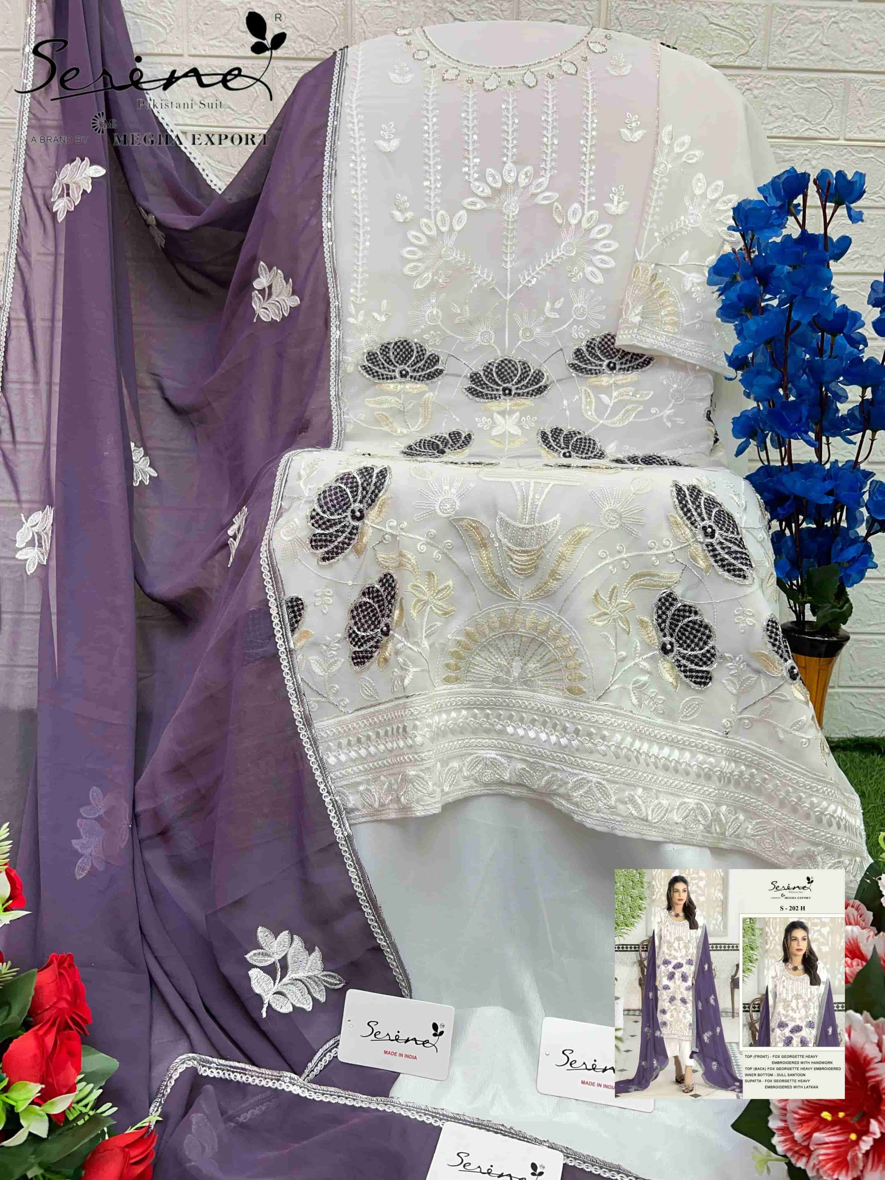 Megha Export S 202 Colors Designer Style Georgette Pakistani Suit Wholesalers view 8