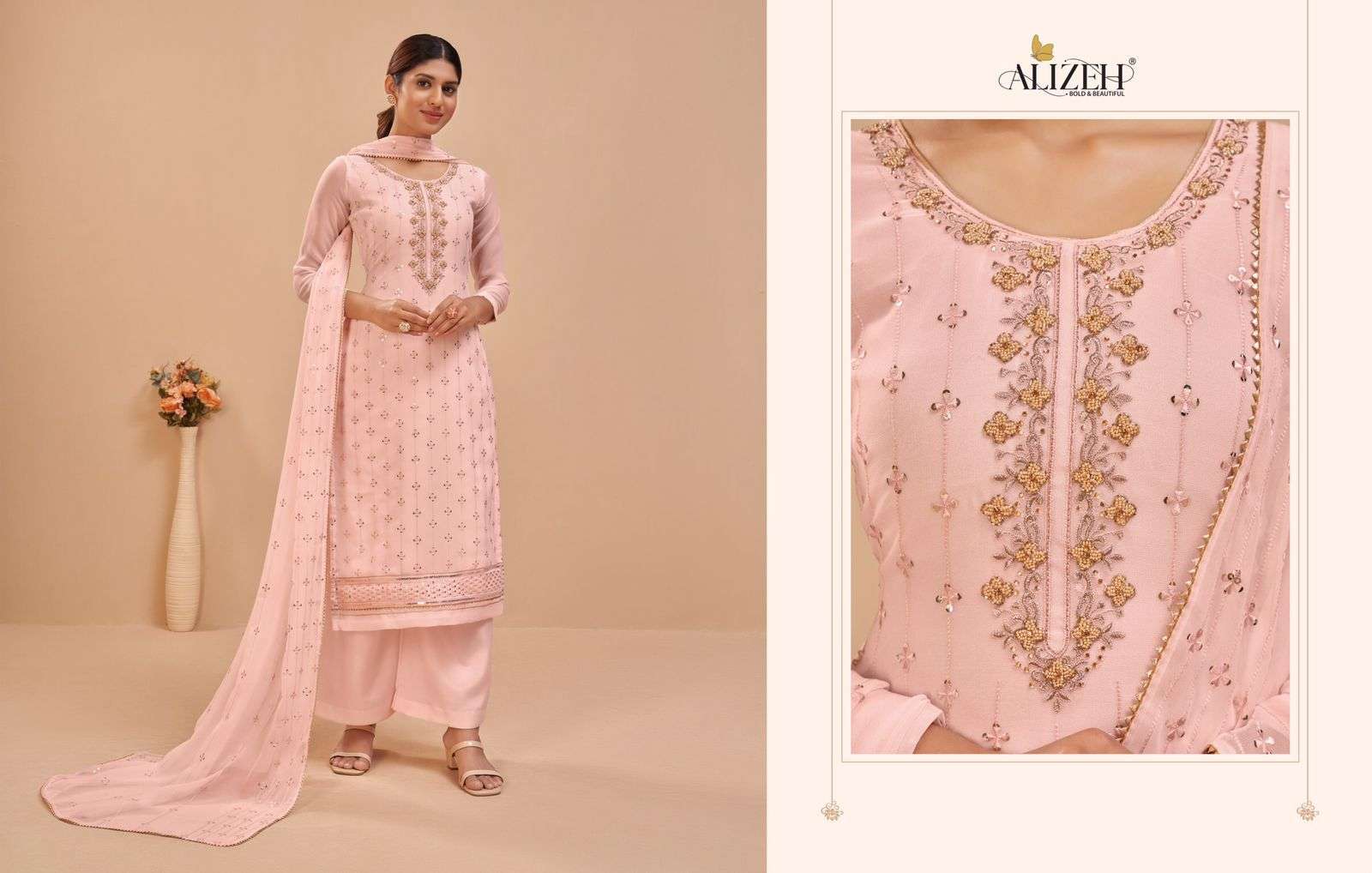 Alizeh Murad Vol 6 Party Wear Straight Suit Catalog Suppllier view 11