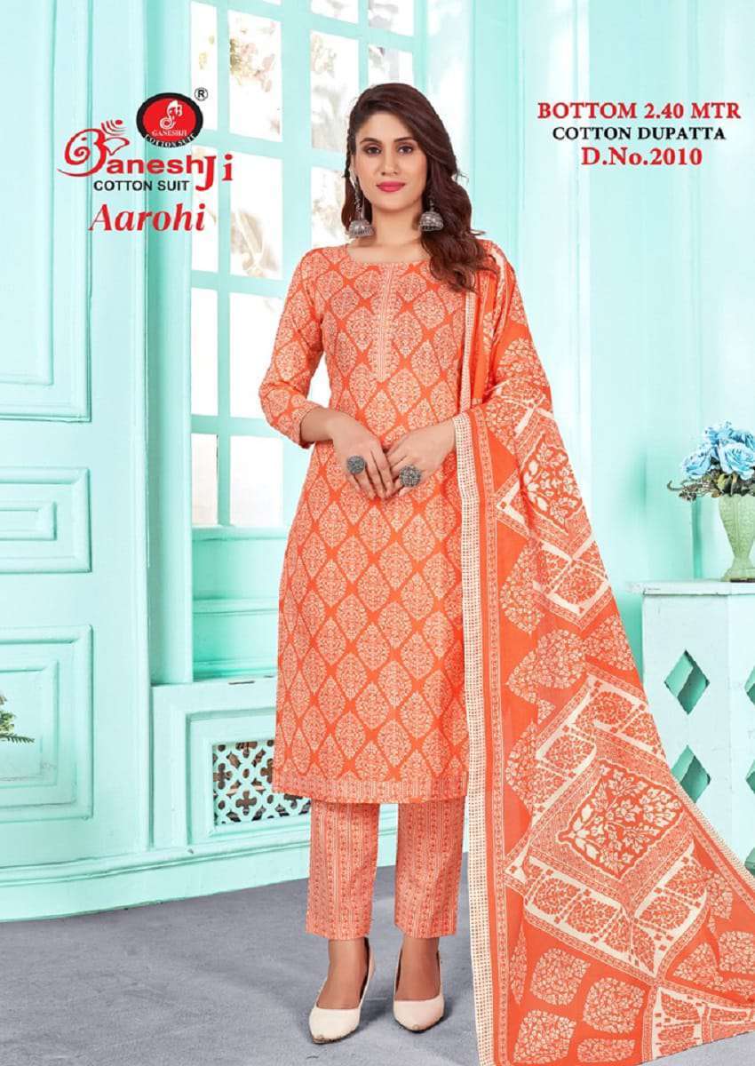 Ganeshji Aarohi Vol 2 Daily Wear Printed Heavy Cotton Dress Material view 3
