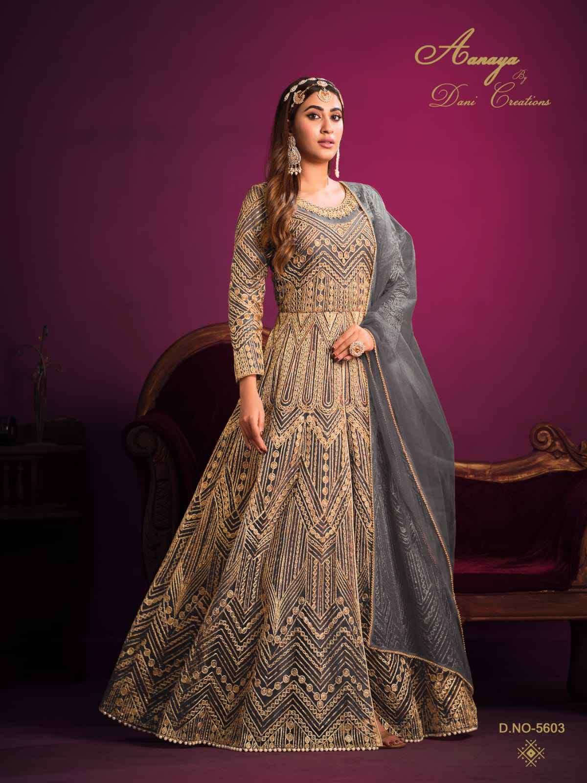 Aanaya Vol 156 Stylish Front Cut Partywear Designer Dress view 6