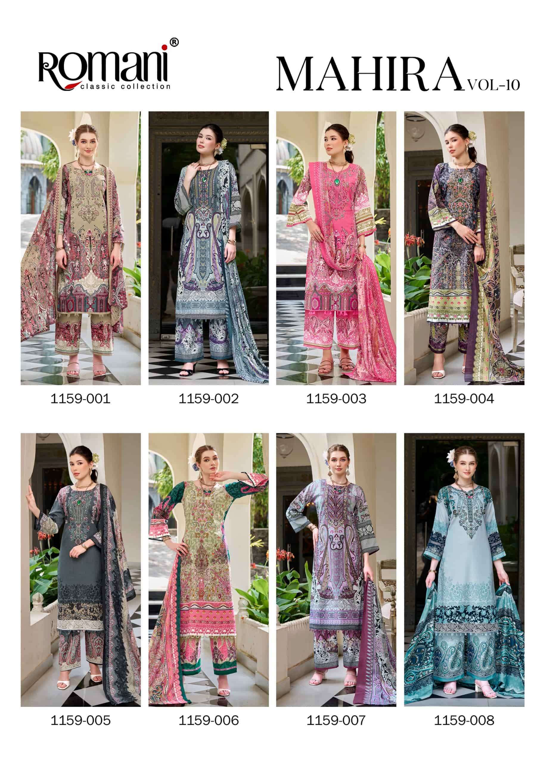Romani Mahira Vol 10 Pakistani Print Cotton Dress Material view 4