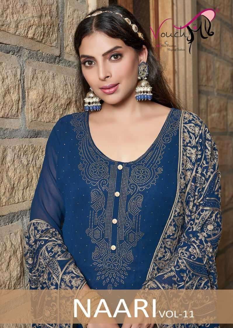 Vouch Naari Designer Georgette Festive Dress