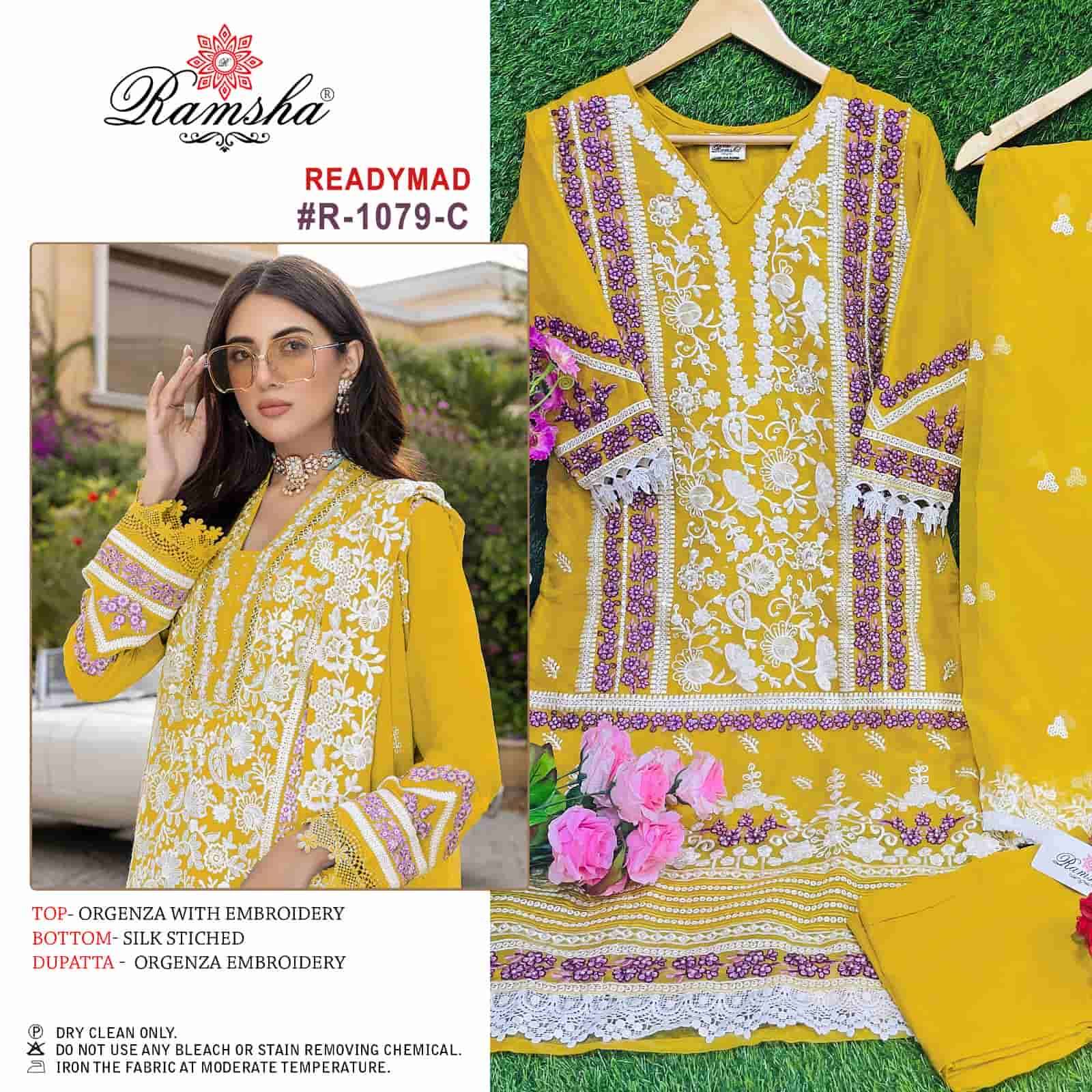 Ramsha R 1079 Colors Pakistani Party Wear Style Designer Readymade Suit Exporter view 3