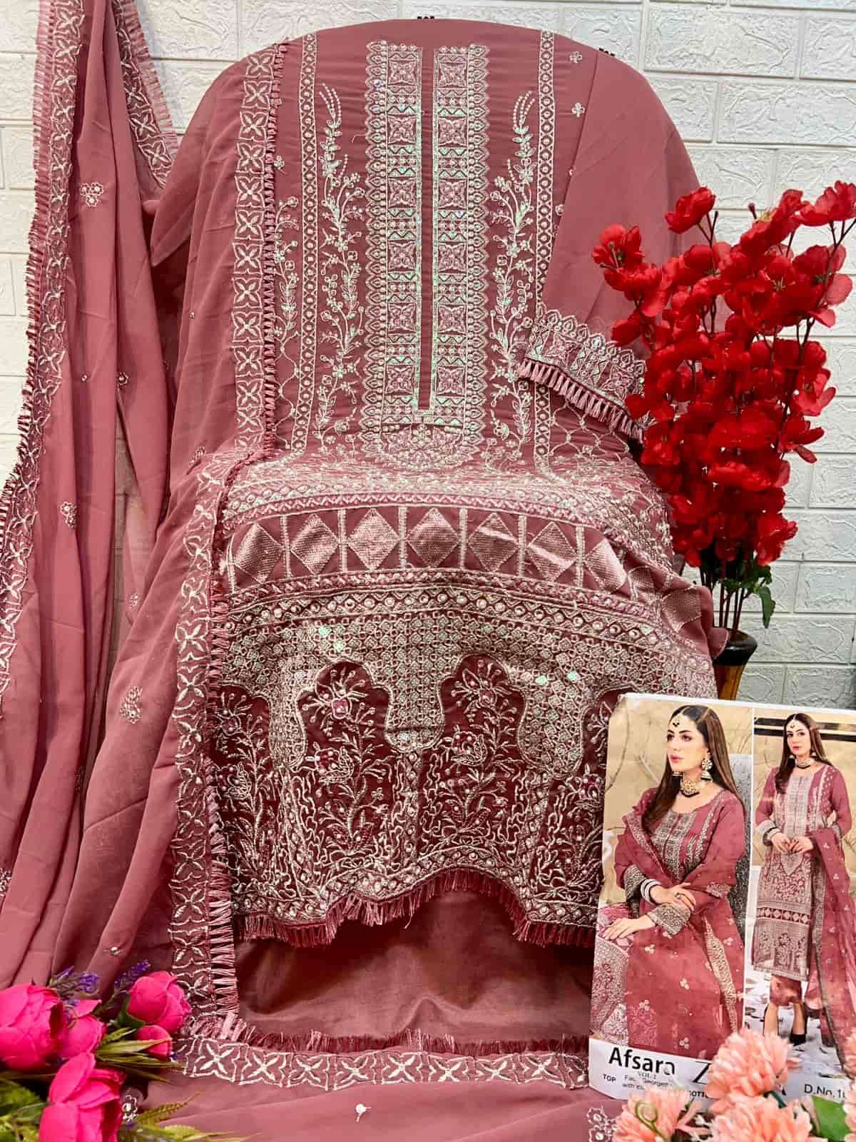 Zaha Afsara Vol 2 10292 Colors Pakistani Festive Designer Georgette Suit Wholesalers view 7